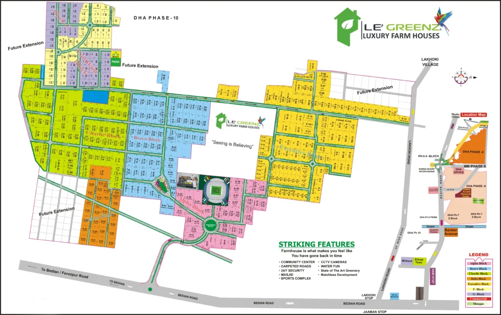 LE Greenz Map Layout Plan