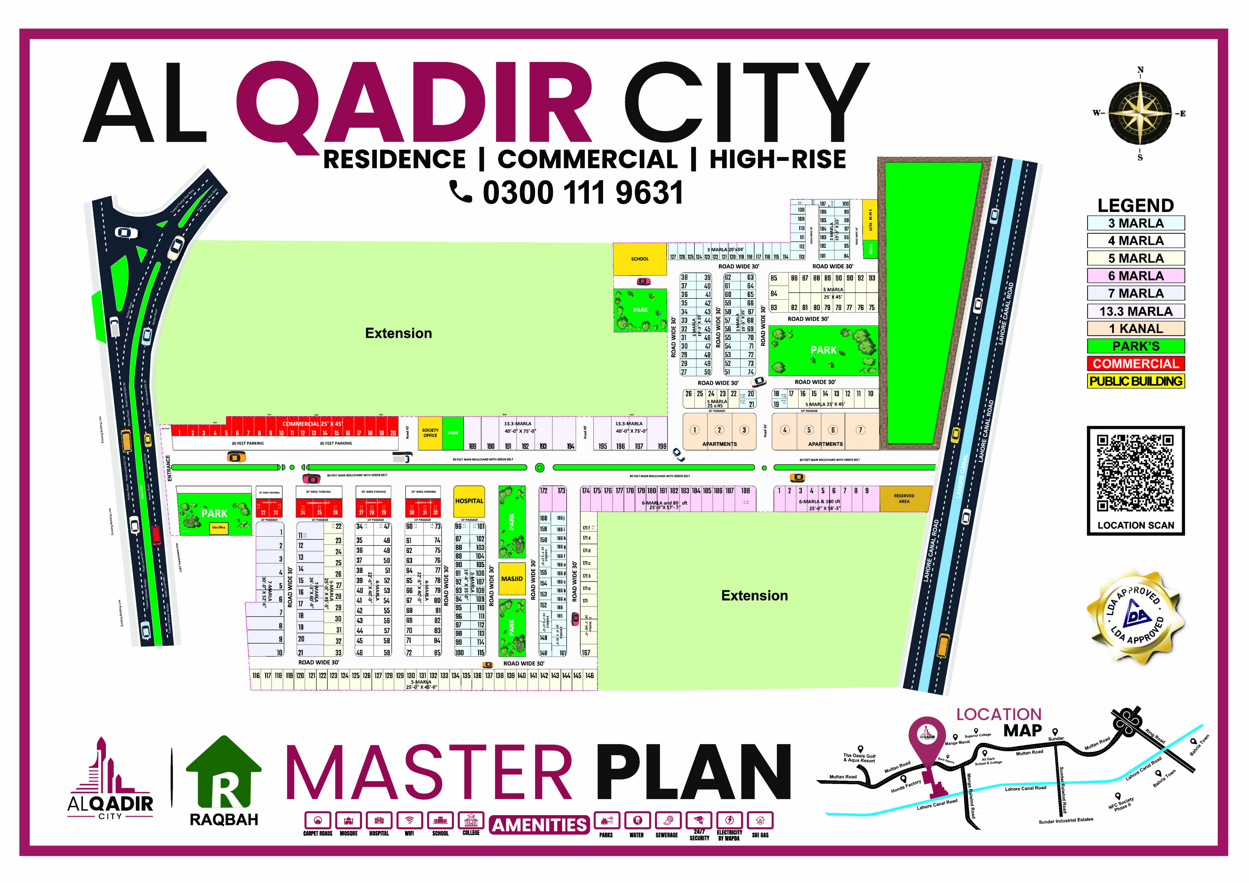 AL Qadir City Map & Location